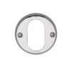 Heritage Brass Oval Profile Key Escutcheon, Polished Chrome