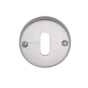 Heritage Brass Standard Key Escutcheon, Satin Chrome