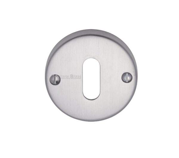 Heritage Brass Standard Key Escutcheon, Satin Chrome