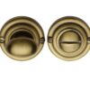 Heritage Brass Round 45Mm Diameter Turn & Release, Antique Brass