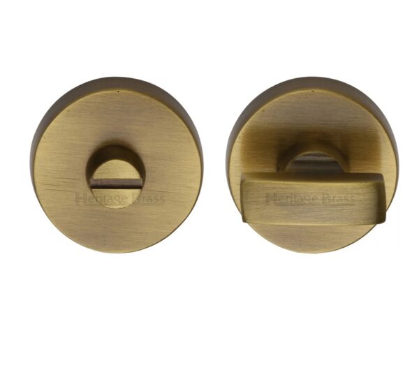 Heritage Brass Round 35Mm Diameter Turn & Release, Antique Brass