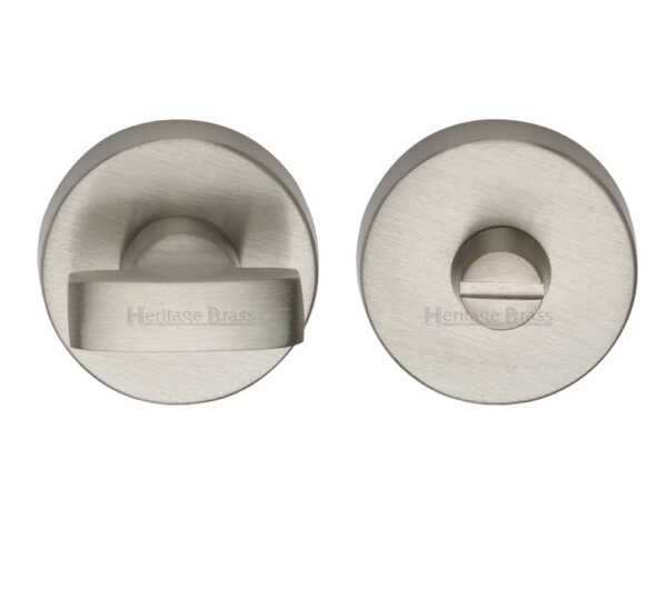 Heritage Brass Round 35Mm Diameter Turn & Release, Satin Nickel