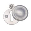 Heritage Brass Standard Round Covered Key Escutcheon, Satin Chrome