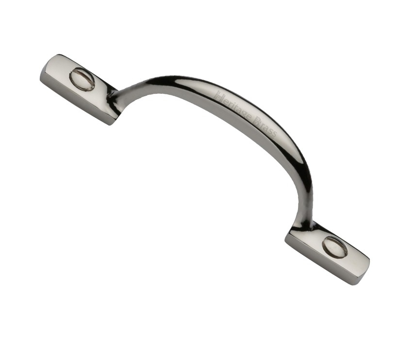 Heritage Brass Shaker Style Window/Cabinet Pull Handle (102Mm Or 152Mm), Polished Nickel