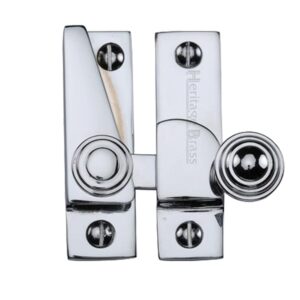 Heritage Brass Hook Plate Sash Fastener (69Mm X 20Mm), Polished Chrome