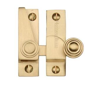 Heritage Brass Hook Plate Sash Fastener (69Mm X 20Mm), Satin Brass -