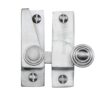 Heritage Brass Hook Plate Sash Fastener (69Mm X 20Mm), Satin Chrome -