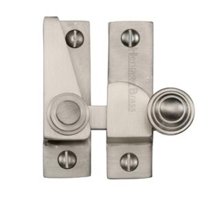 Heritage Brass Hook Plate Sash Fastener (69Mm X 20Mm), Satin Nickel