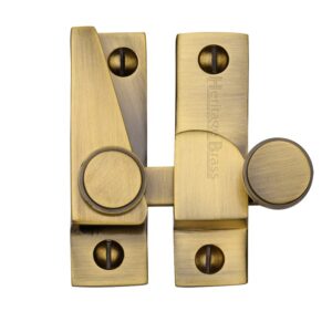 Heritage Brass Hook Plate Sash Fastener (69Mm X 20Mm), Antique Brass -