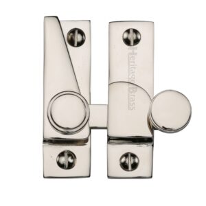 Heritage Brass Hook Plate Sash Fastener (69Mm X 20Mm), Polished Nickel -