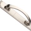 Heritage Brass Large Pull Handle On 464Mm Backplate, Satin Nickel