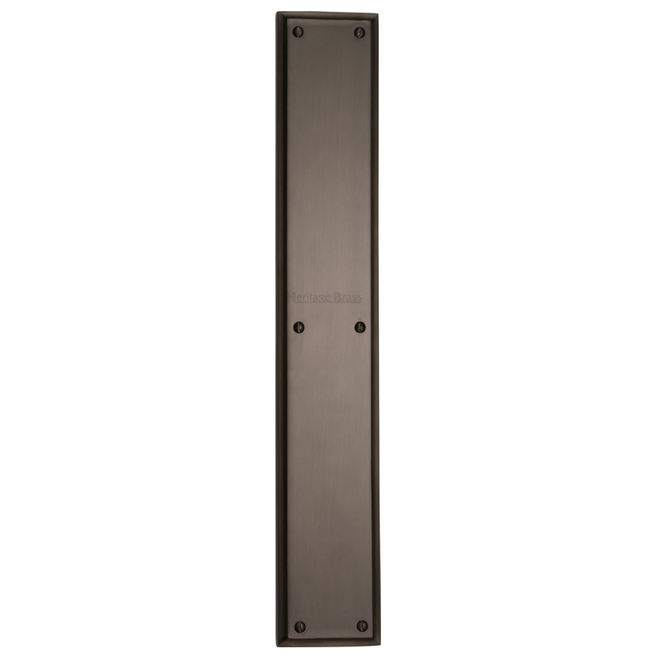 Heritage Brass Large Raised Finger Plate, Matt Bronze