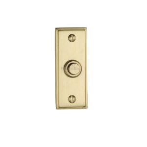 Heritage Brass Oblong Bell Push (83Mm X 33Mm), Satin Brass