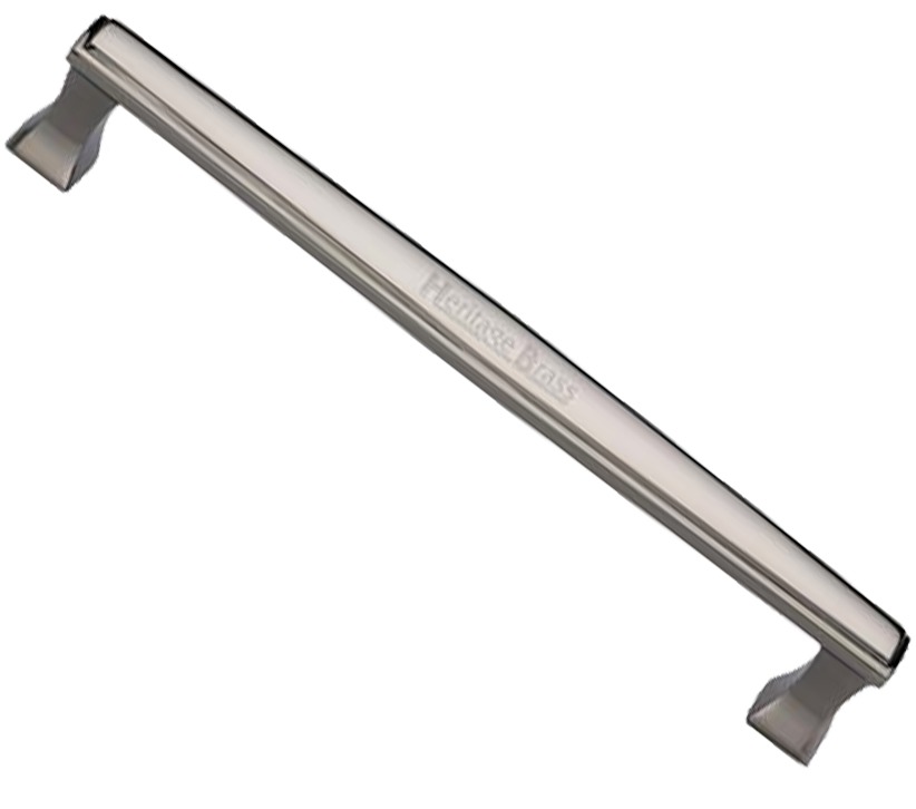 Heritage Brass Deco, Art Deco Style Pull Handles (279Mm Or 432Mm C/C), Polished Nickel -