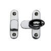 Heritage Brass Cabinet Hook & Plate Showcase Fastener, Polished Chrome