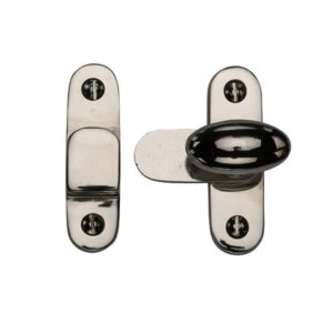 Heritage Brass Cabinet Hook & Plate Showcase Fastener, Polished Nickel