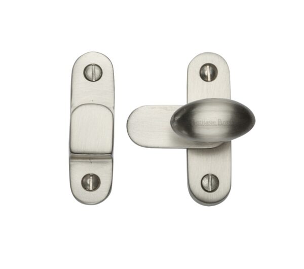 Heritage Brass Cabinet Hook & Plate Showcase Fastener, Satin Nickel