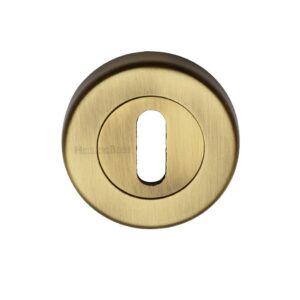 Heritage Brass Standard Key Escutcheon, Antique Brass