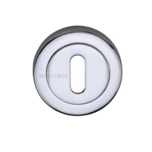 Heritage Brass Standard Key Escutcheon, Polished Chrome