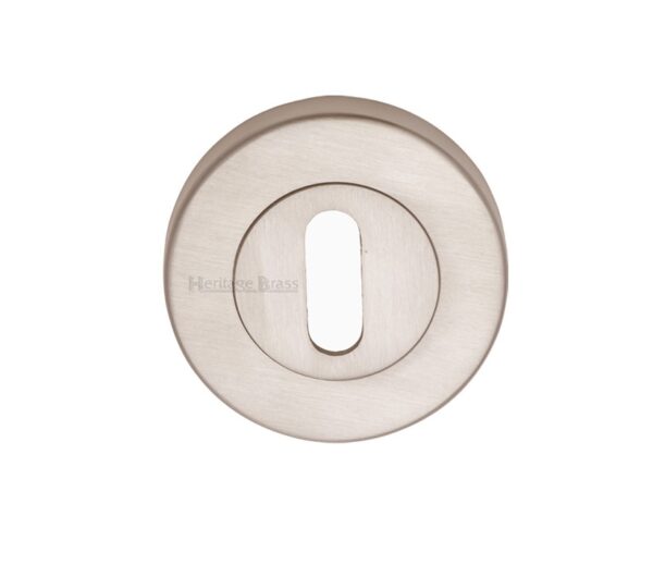 Heritage Brass Standard Key Escutcheon, Satin Nickel