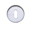 Heritage Brass Standard Key Escutcheon, Polished Chrome