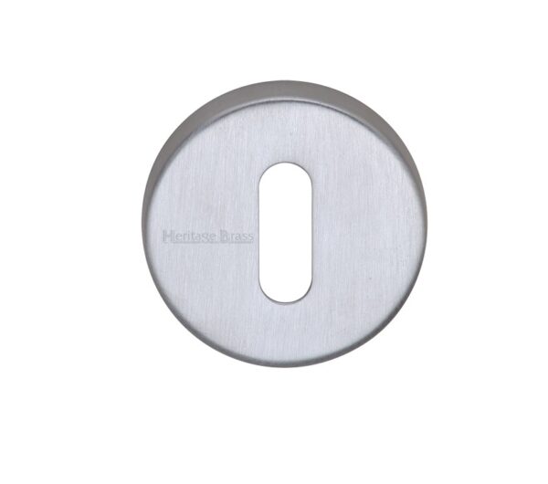 Heritage Brass Standard Key Escutcheon, Satin Chrome