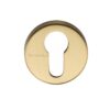 Heritage Brass Euro Profile Key Escutcheon, Satin Brass