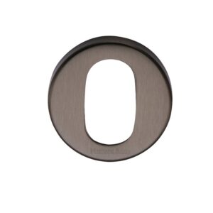 Heritage Brass Oval Key Escutcheon, Matt Bronze