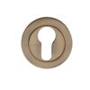 Heritage Brass Euro Profile Key Escutcheon, Antique Brass