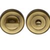 Heritage Brass Round 50Mm Diameter Turn & Release, Antique Brass