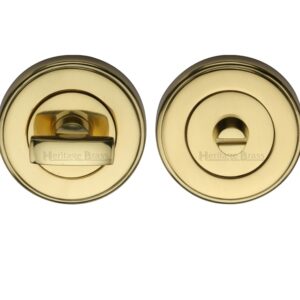 Heritage Brass Round 50Mm Diameter Turn & Release, Polished Brass