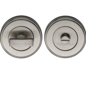 Heritage Brass Round 50Mm Diameter Turn & Release, Satin Nickel