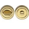 Heritage Brass Contemporary Round 53Mm Diameter Turn & Release, Polished Brass