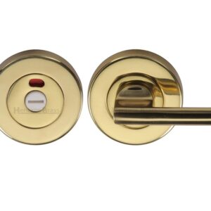 Heritage Brass Disabled Indicator & Turn Round 53Mm Diameter Turn & Release, Polished Brass