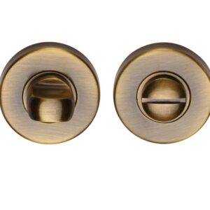 Heritage Brass Round 46Mm Diameter Turn & Release, Antique Brass