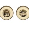 Heritage Brass Round 46Mm Diameter Turn & Release, Polished Brass