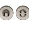 Heritage Brass Round 46Mm Diameter Turn & Release, Satin Nickel