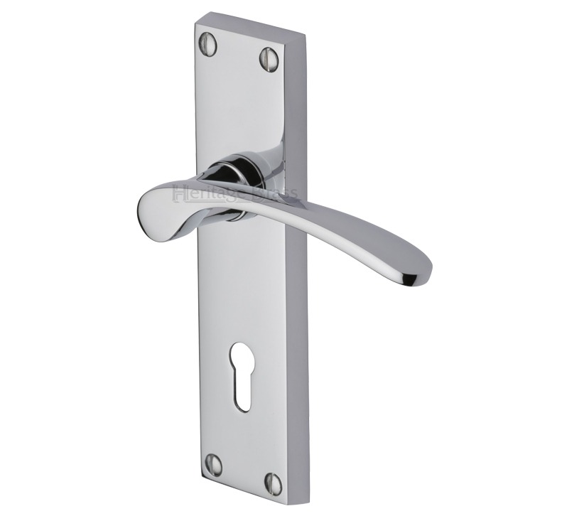 Heritage Brass Sophia Polished Chrome Door Handles (Sold In Pairs)