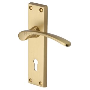 Heritage Brass Sophia Satin Brass Door Handles (Sold In Pairs)