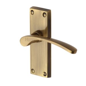 Heritage Brass Sophia Short Antique Brass Door Handles (Sold In Pairs)