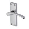 Heritage Brass Sophia Short Polished Chrome Door Handles (Sold In Pairs)