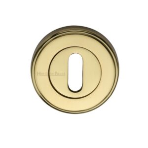 Heritage Brass Standard Key Escutcheon, Polished Brass