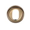 Heritage Brass Oval Profile Key Escutcheon, Antique Brass