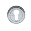 Heritage Brass Euro Profile Key Escutcheon, Satin Chrome