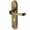 Heritage Brass Gloucester Antique Brass Door Handles (Sold In Pairs)