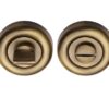 Heritage Brass Round 53Mm Diameter Turn & Release, Antique Brass