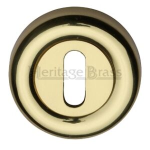 Heritage Brass Standard Key Escutcheon, Polished Brass