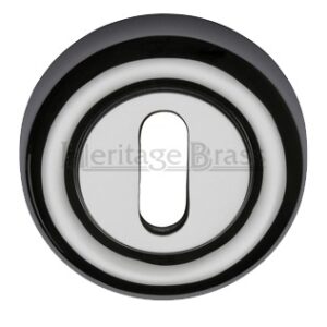 Heritage Brass Standard Key Escutcheon, Polished Chrome