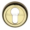 Heritage Brass Euro Profile Key Escutcheon, Polished Brass