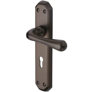 Heritage Brass Charlbury Matt Bronze Door Handles - (Sold In Pairs)